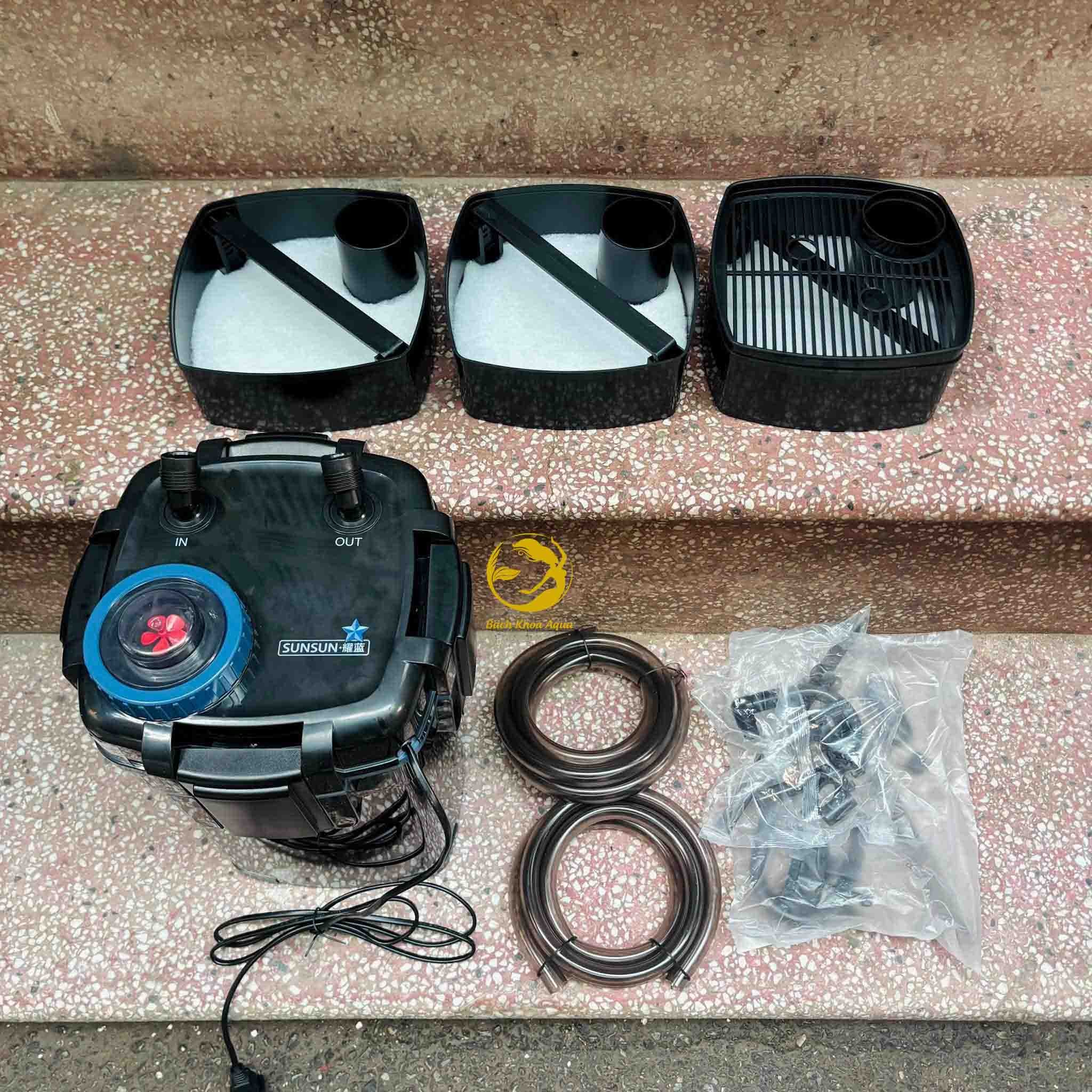 Lọc thùng Sunsun YWY-500 / YWY-600 / YWY-700 đa tầng cho bể cá